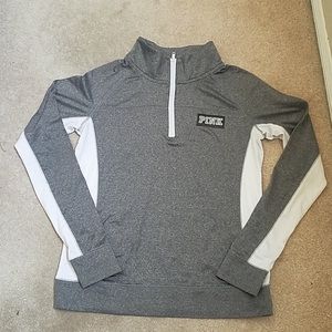 VS PINK ultimate half zip top
